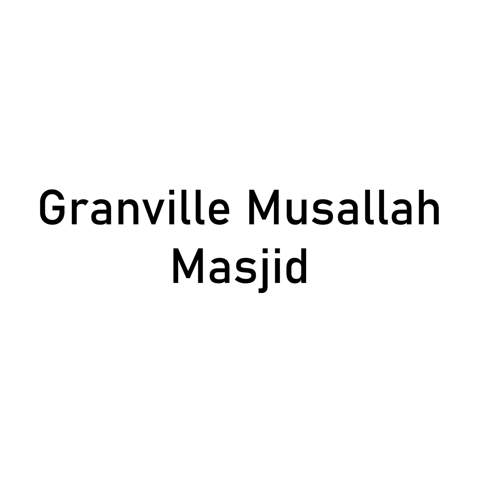 Granville Musallah Masjid Logo